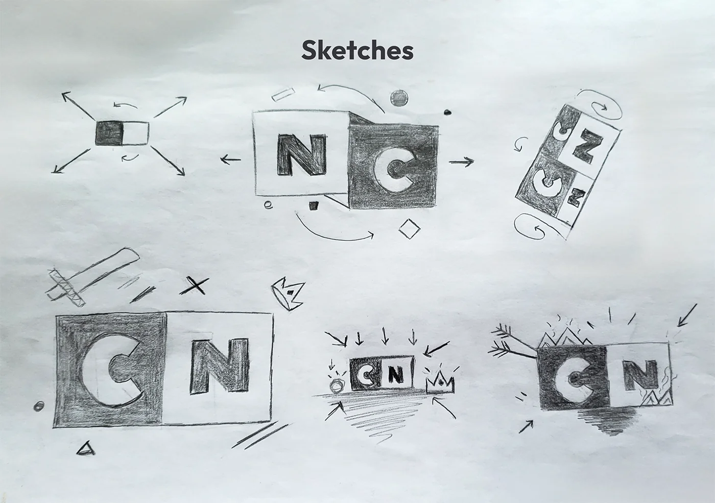 Initial Cartoon Network bumper concept sketches